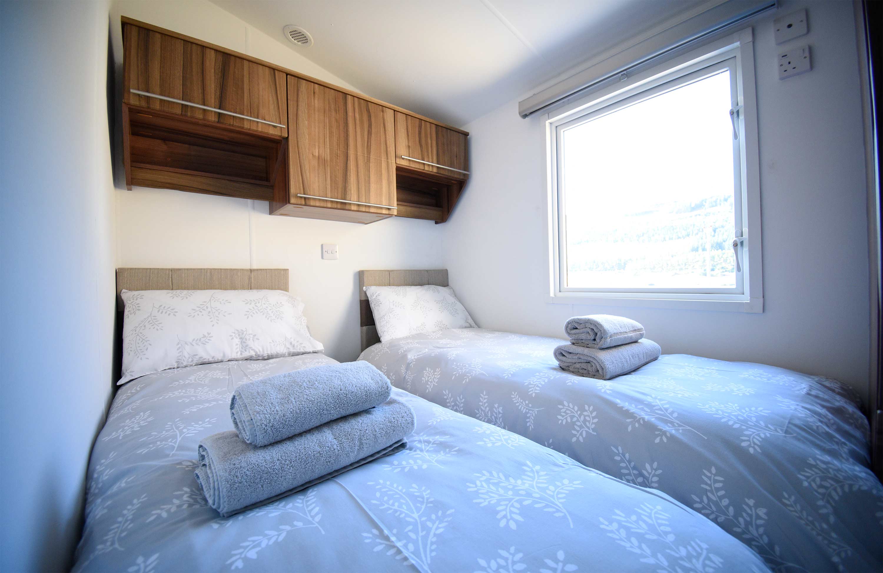 Caravan Skye self catering accommodation on the Isle of Skye contains a comfortable Double Bed