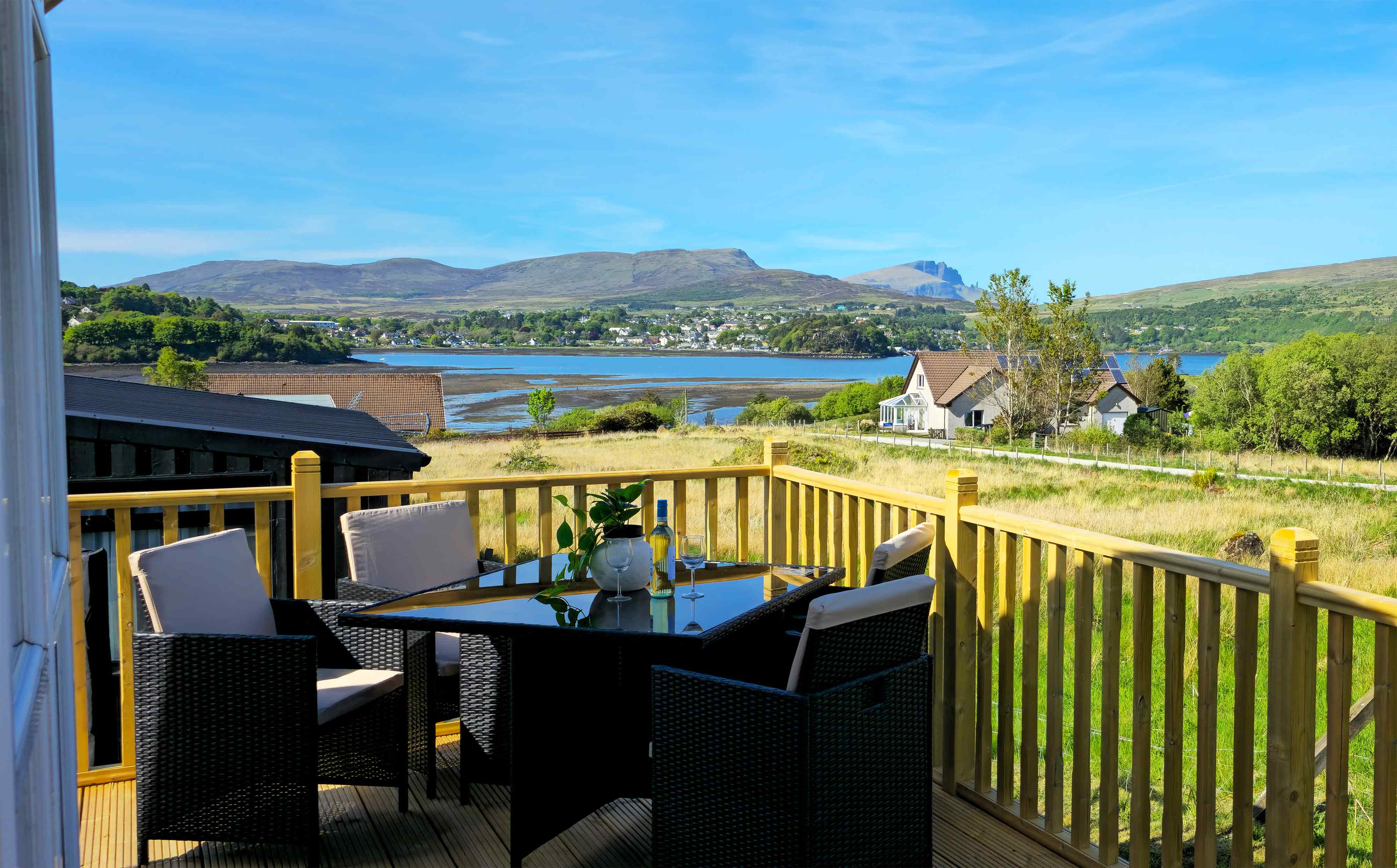 Enjoy stunning sea views of the Isle of Skye when you stay at our Caravan Portree Accommodation