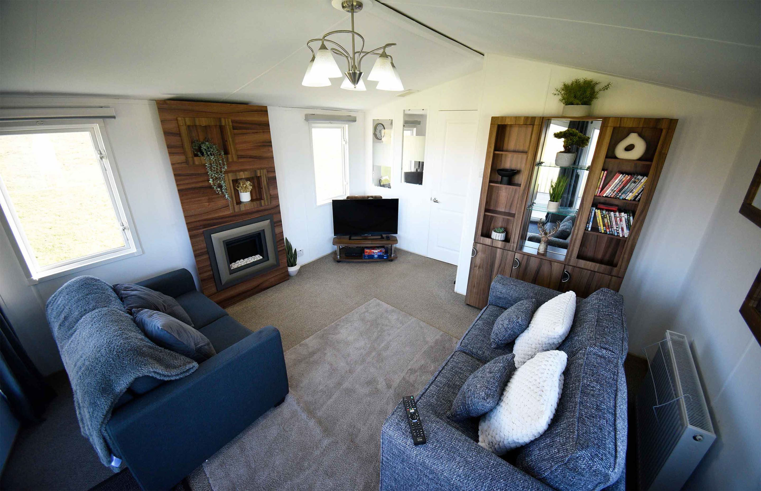 Our Storr self catering accommodation Caravan is spacious with comfortable living room