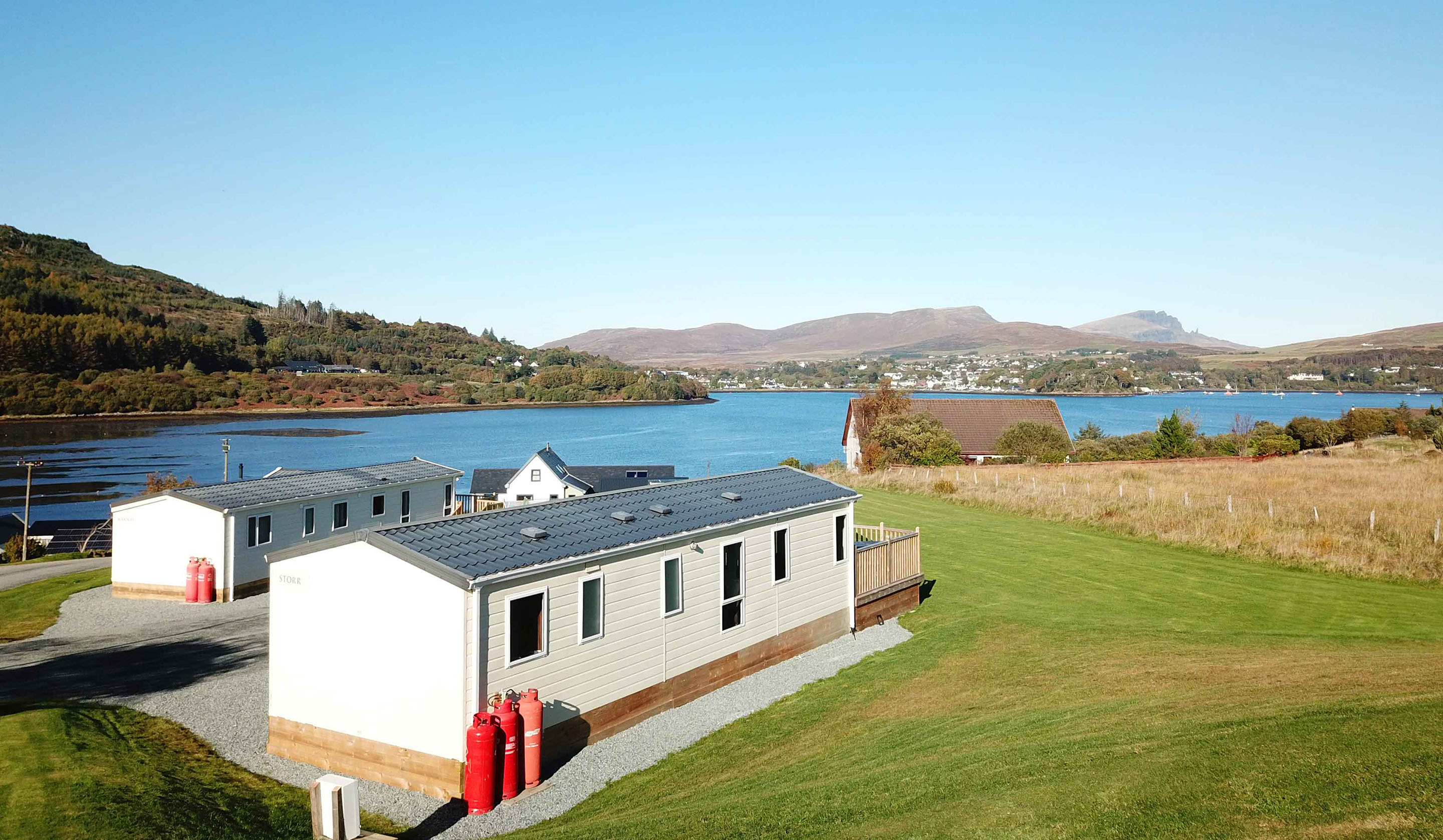 Wake up to stunning sea views of the Isle of Skye at Caravan Skye