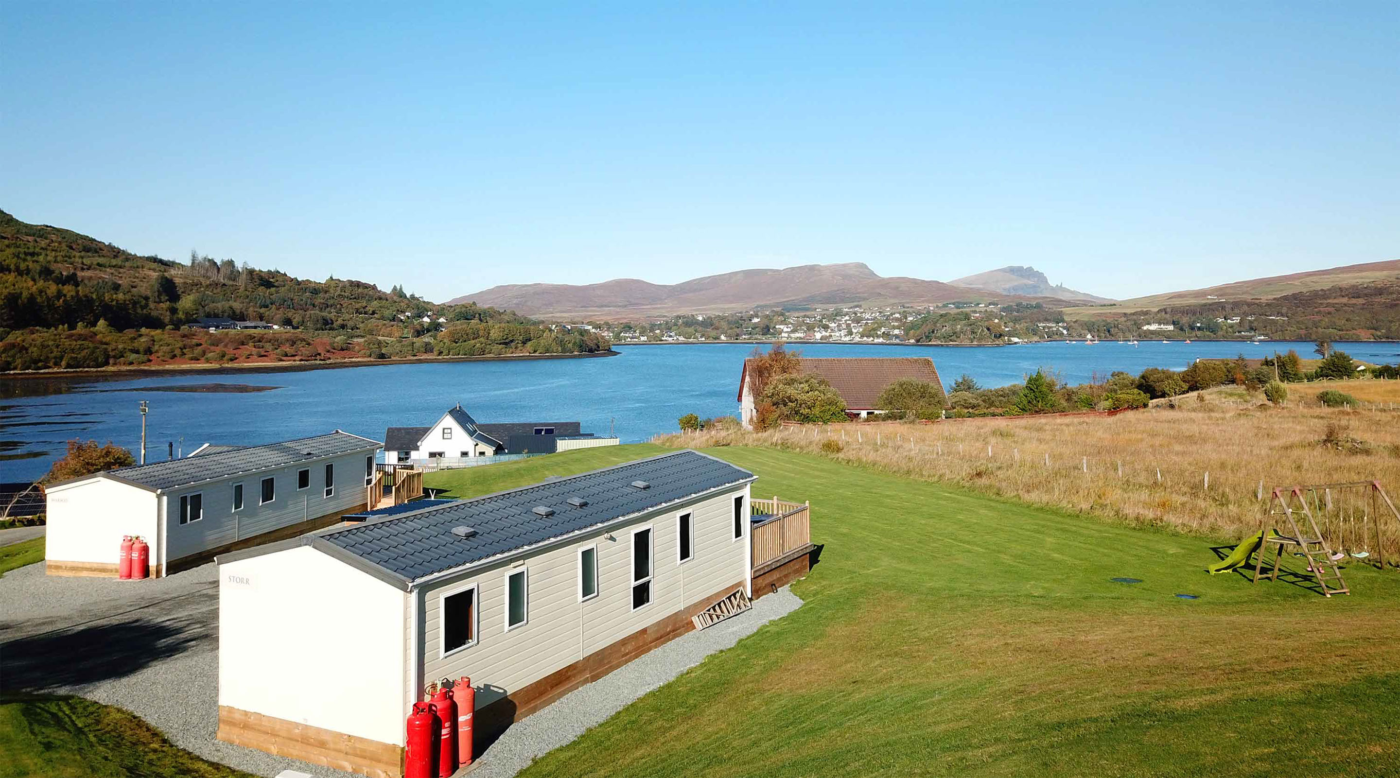Our Storr Caravan offers comfortable self catering accommodation with sea views on the Isle of Skye